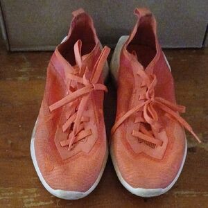 Vibrant Orange Athletic Sneakers